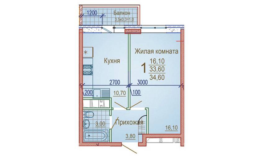 Plans ЖК «Комсомольский 3»