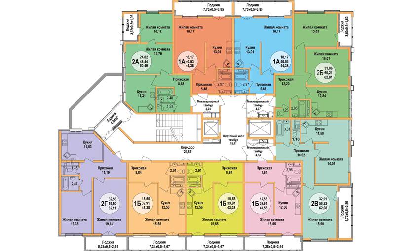 Plans ЖК «Арена парк»