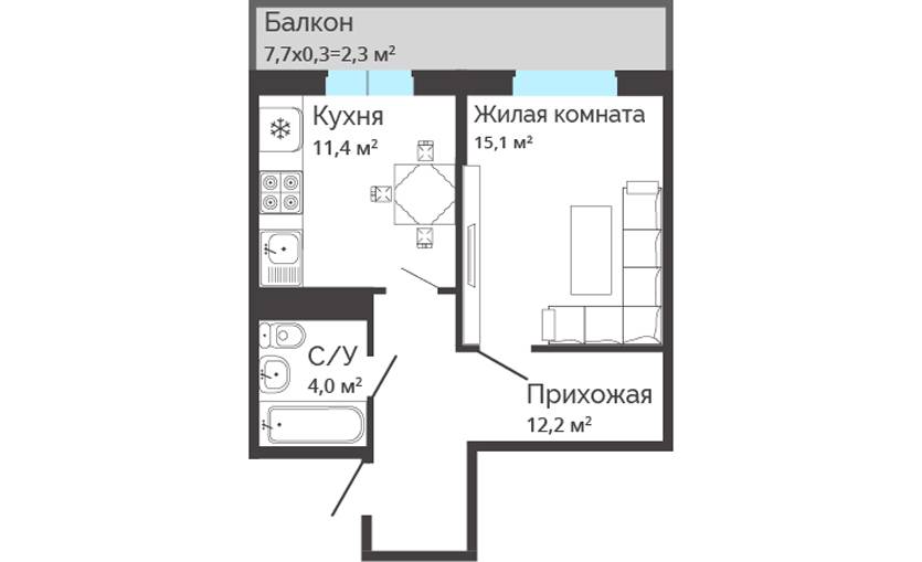 Plans ЖК «Любимый дом»