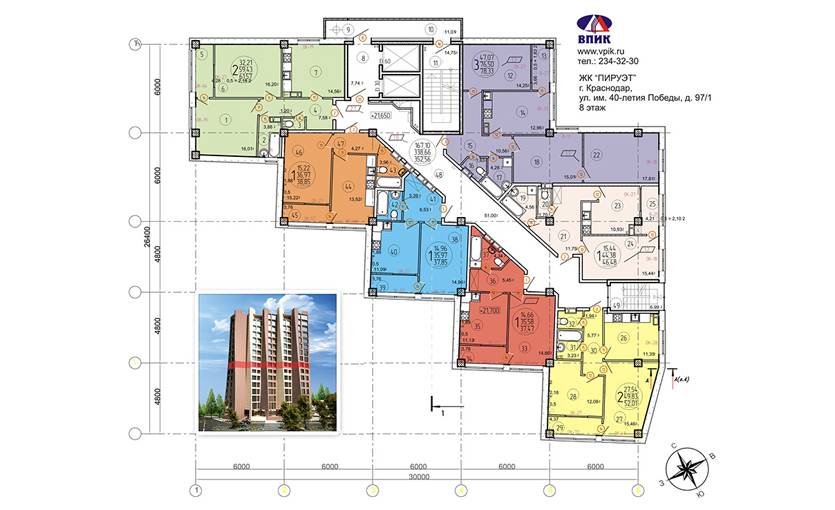 Plans ЖК «Пируэт»