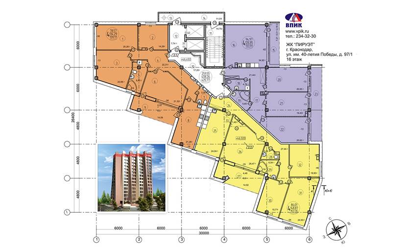 Plans ЖК «Пируэт»