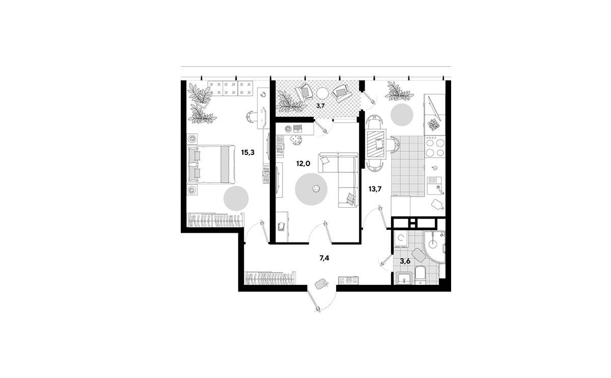 Plans ЖК «Самолёт»